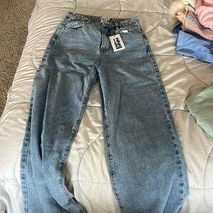 Princess Polly, high rise wide leg jeans. Size four.
